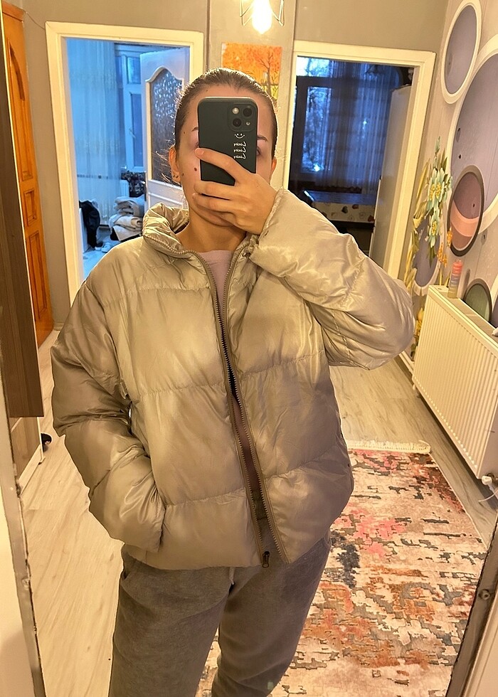 Milla şişme mont - Görsel 3