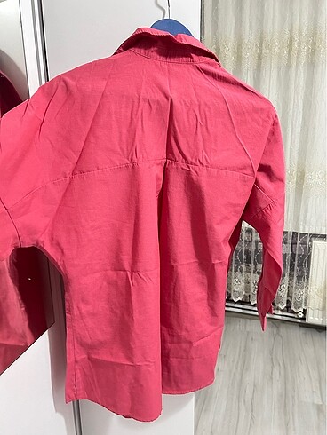 Nar çiçeği gömlek - Görsel 4