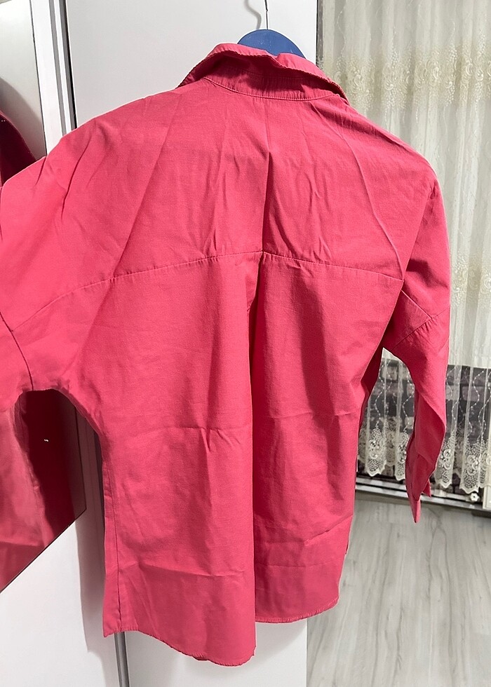 Nar çiçeği gömlek - Görsel 4