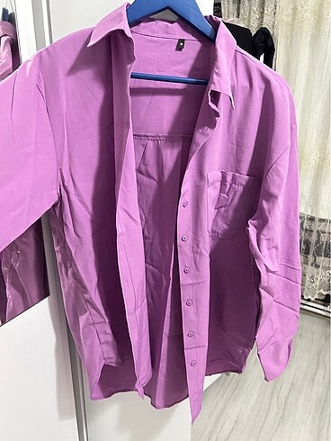 Trendyol & Milla Milla mor oversize gömlek