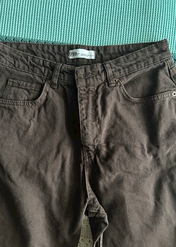 Kahverengi Kadın Kumaş Pantolon Regular Fit - Görsel 4