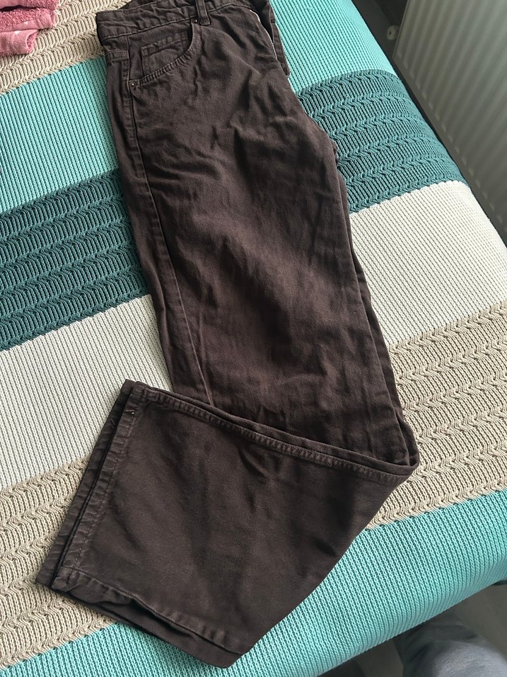 Kahverengi Kadın Kumaş Pantolon Regular Fit - Görsel 3