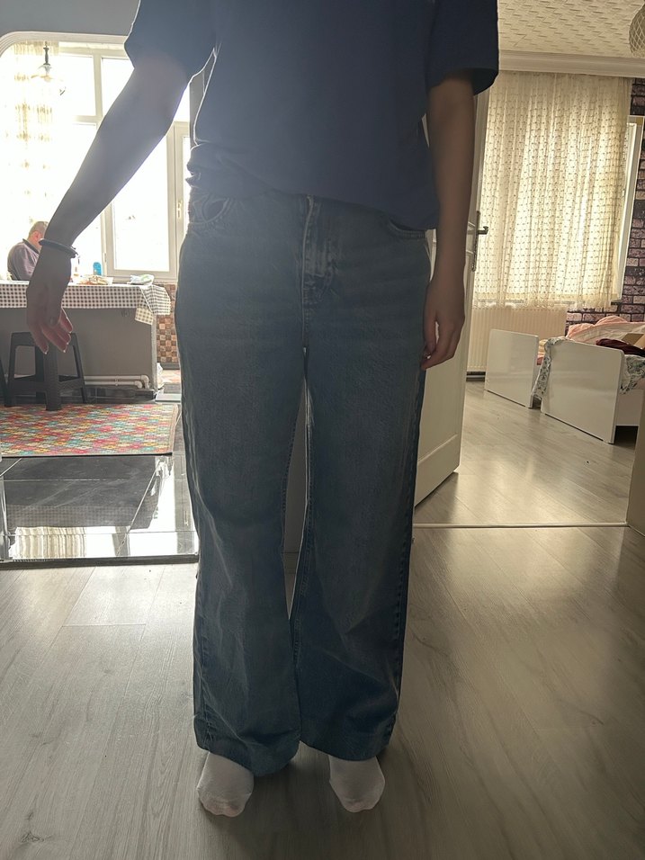 Bol Kesim Midi Boy Kot Pantolon - Görsel 4