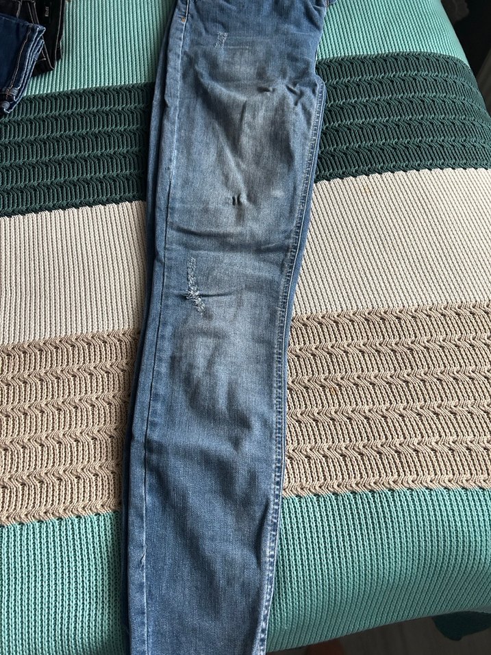 Kadın Mavi Denim Normal skinnyKot Pantolon - Görsel 3
