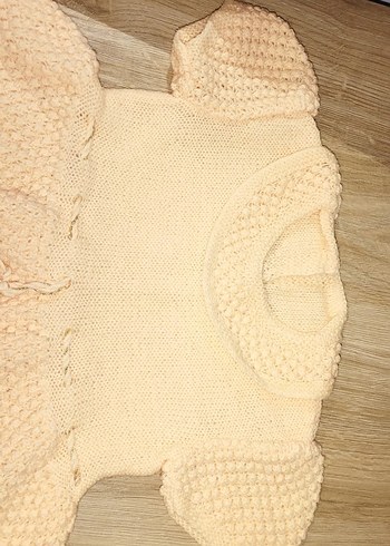 Kız Çocuk Bohem Örgü El emeği Elbise - Görsel 3