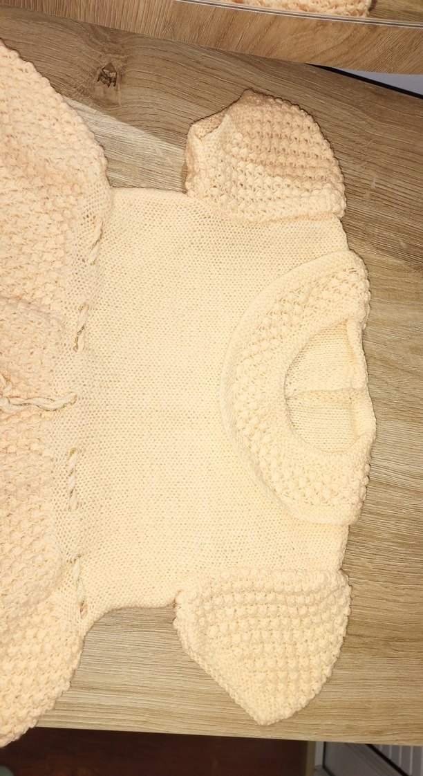 Kız Çocuk Bohem Örgü El emeği Elbise - Görsel 3