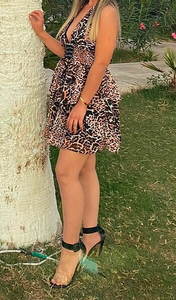 Leopar elbise