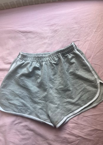 Gri Kadın Mini Spor Şort