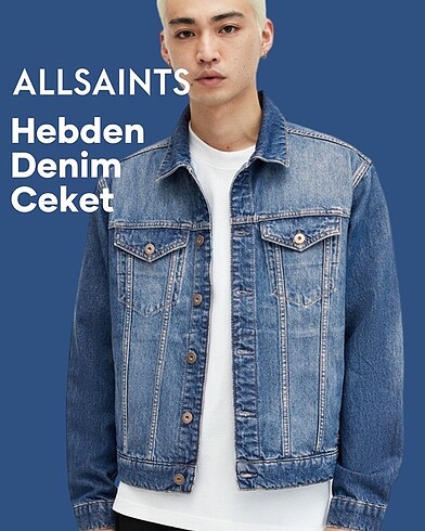 Allsaints Hebden Mavi Denim Ceket