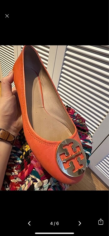 40 Beden turuncu Renk tory burch babet