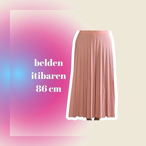 Pembe pileli etek