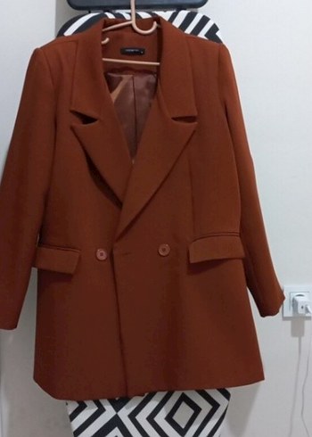 Trendyol & Milla Kahverengi Uzun Kesim Kadın Blazer Ceket