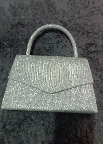 Gri Simli Kadın Abiye Çanta - Görsel 3