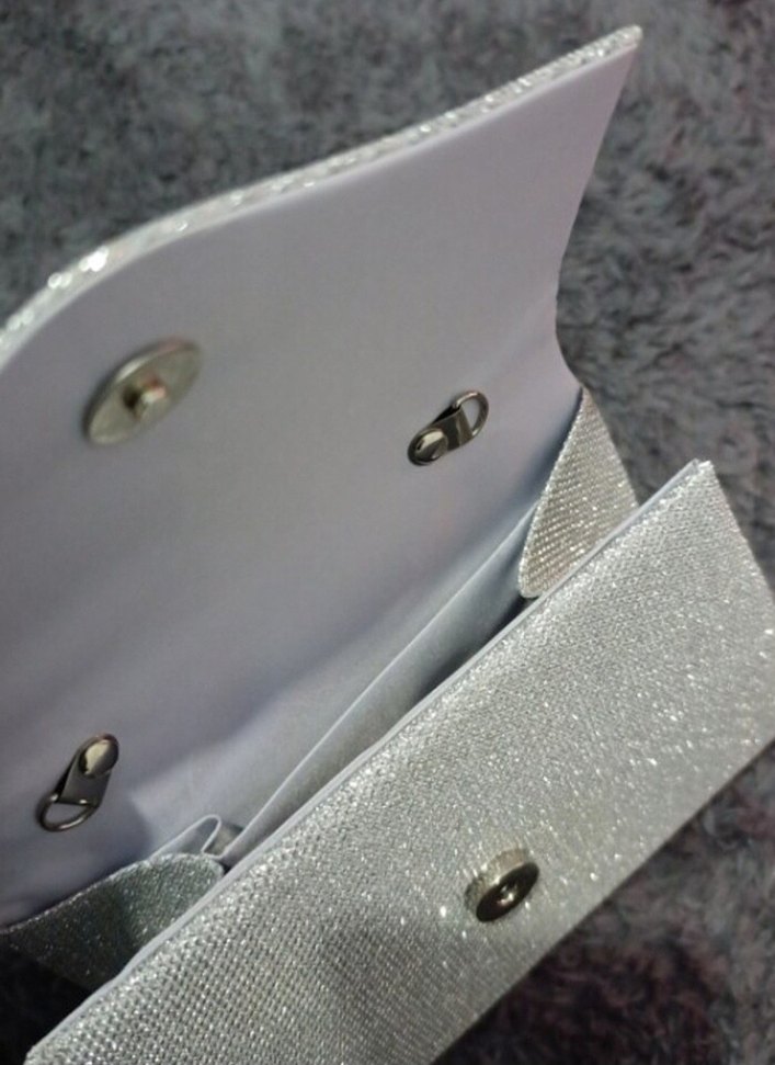 Gri Simli Kadın Abiye Çanta - Görsel 4