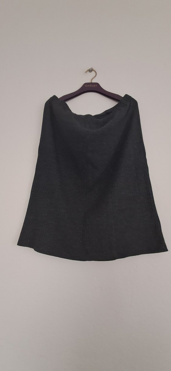 Gri Kadın Triko etek - Görsel 2