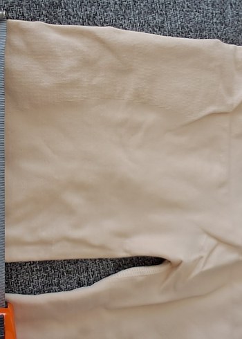 Şeffaf Bej Mini Straplez Kadın Tulum - Görsel 7