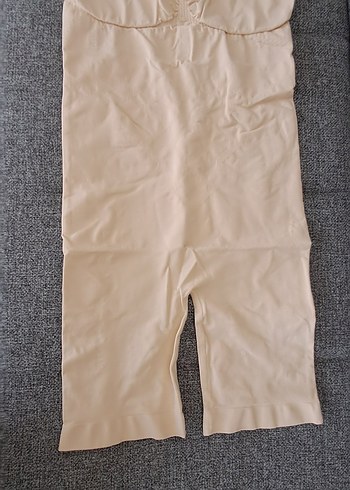 Şeffaf Bej Mini Straplez Kadın Tulum - Görsel 5