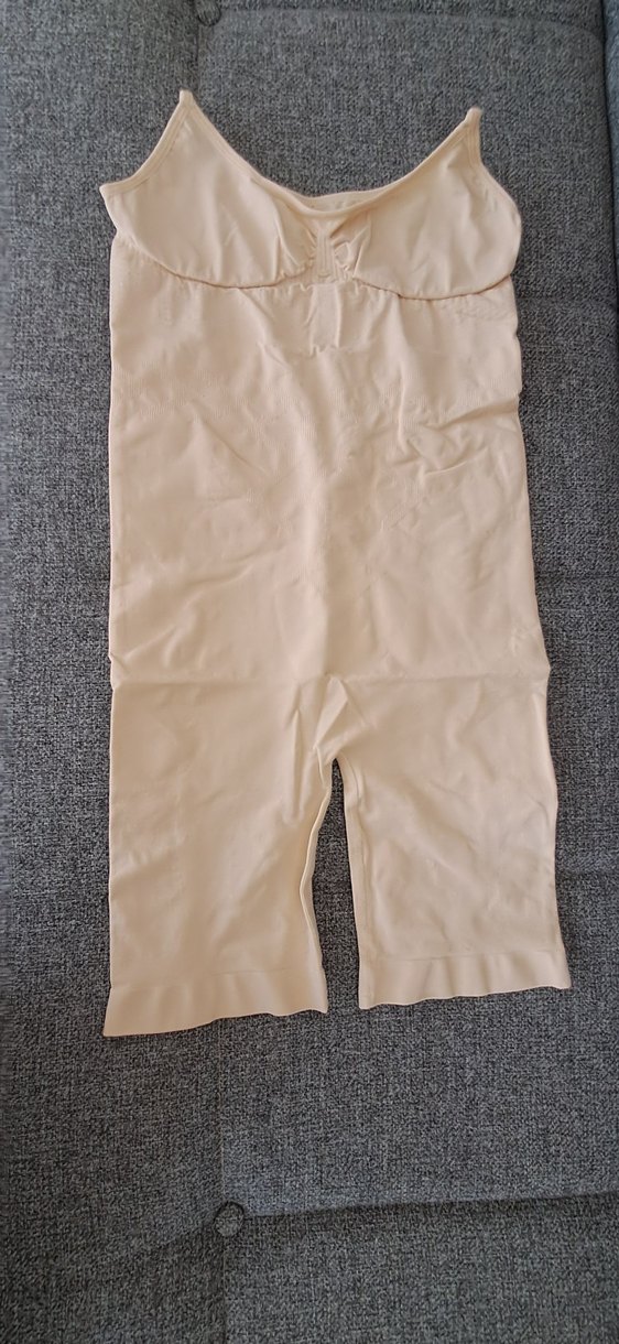 Şeffaf Bej Mini Straplez Kadın Tulum - Görsel 5