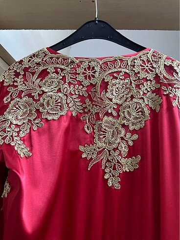 universal Beden kırmızı Renk Kaftan