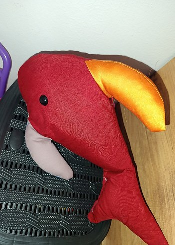 Renkli Peluş Oyuncak balık 35 cm civari
