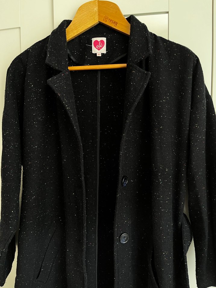 Siyah Uzun Kaban - Görsel 2