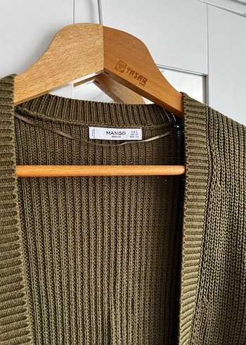 Kadın yeşil Örgü Hırka - Görsel 2