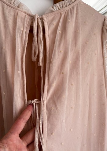 Bohem Tarz pembe Elbise - Görsel 7