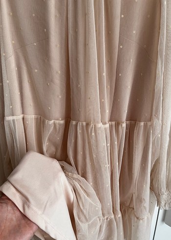 Bohem Tarz pembe Elbise - Görsel 4