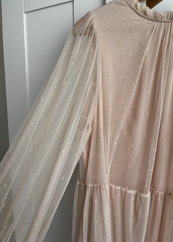 Bohem Tarz pembe Elbise - Görsel 3