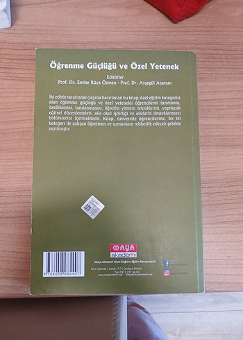 Öğrenme Güçlüğü ve Özel Yetenek Kitabı