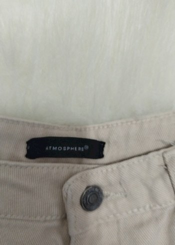 Bej Kadın Pamuklu Normal Kesim Pantolon - Görsel 2