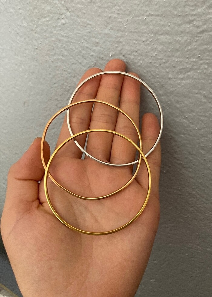 3?Lü çelik ajda bilezik - Görsel 2