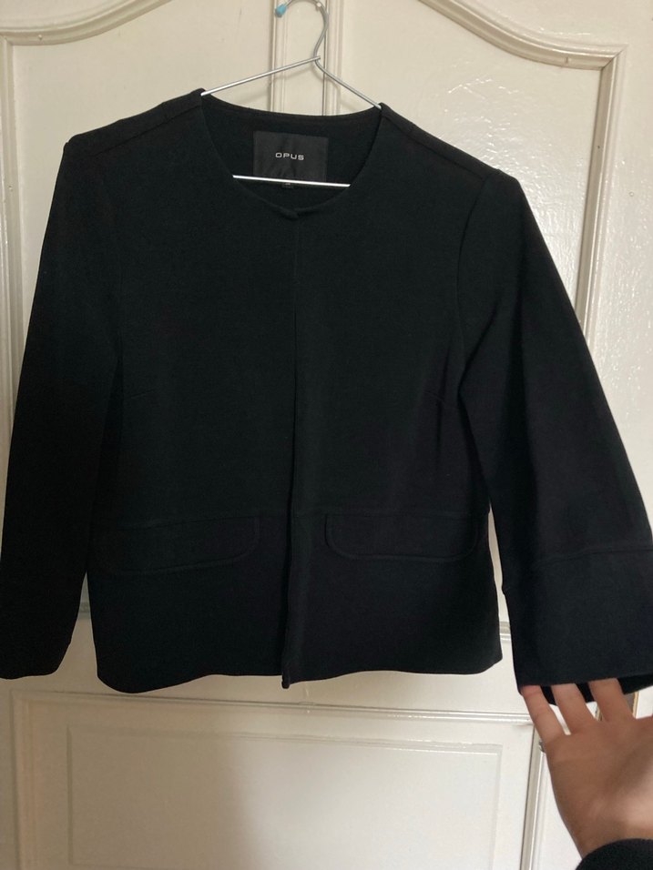 Siyah Kadın Ceket,Normal Boy - Görsel 3