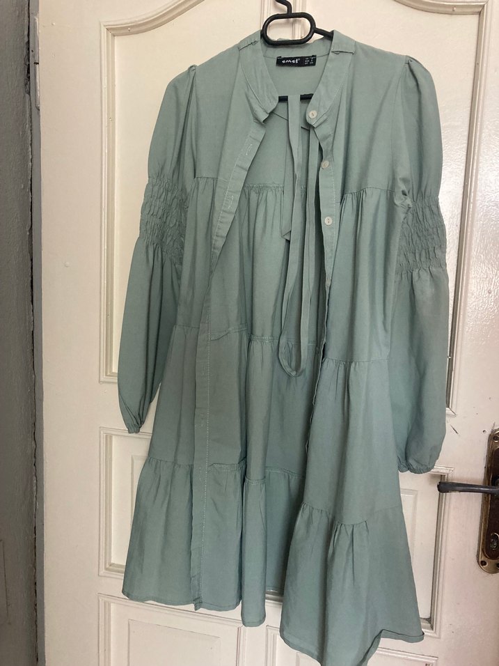 Gri Bohem Uzun Kollu  Tunik - Görsel 2