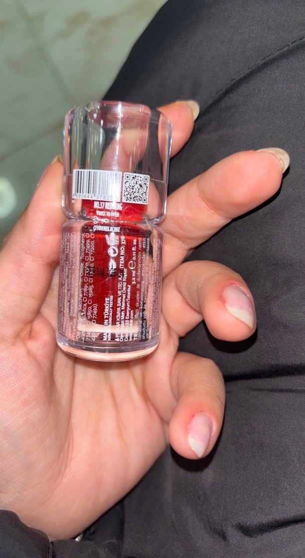 Parlak Kırmızı Baby Balmy Serum Lipgloss - Görsel 3