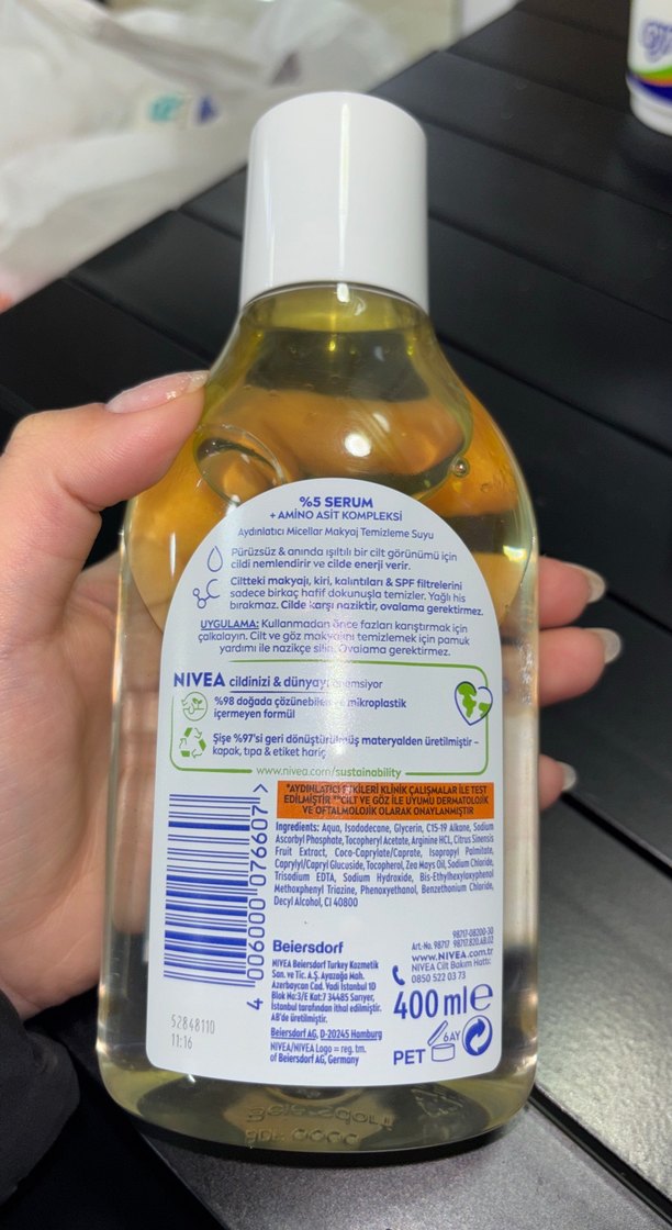 Nivea Aydınlatıcı Micellar Makyaj Temizleme Suyu - Görsel 2