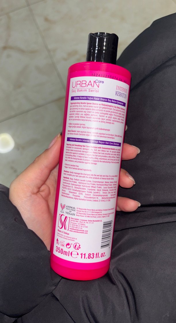 Urban Intense Keratin Saç Bakım Şampuanı 350ml - Görsel 2