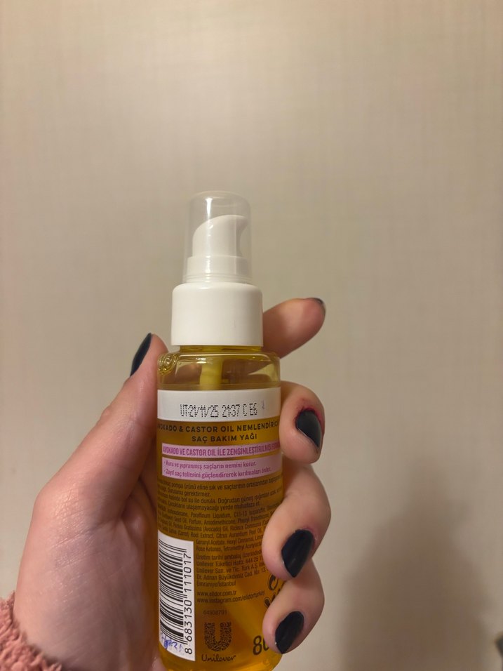 Elidor Argan ve Hint Yağı Saç Bakım Yağı - Görsel 3