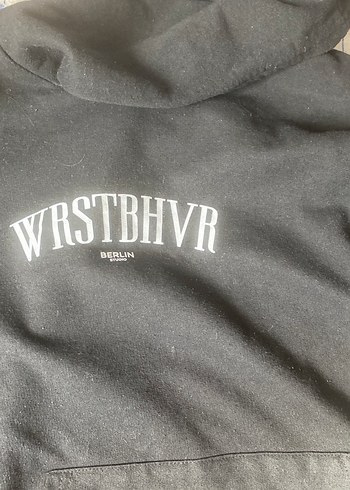 Kadın Siyah Baskılı Kapüşonlu Sweatshirt - Görsel 3