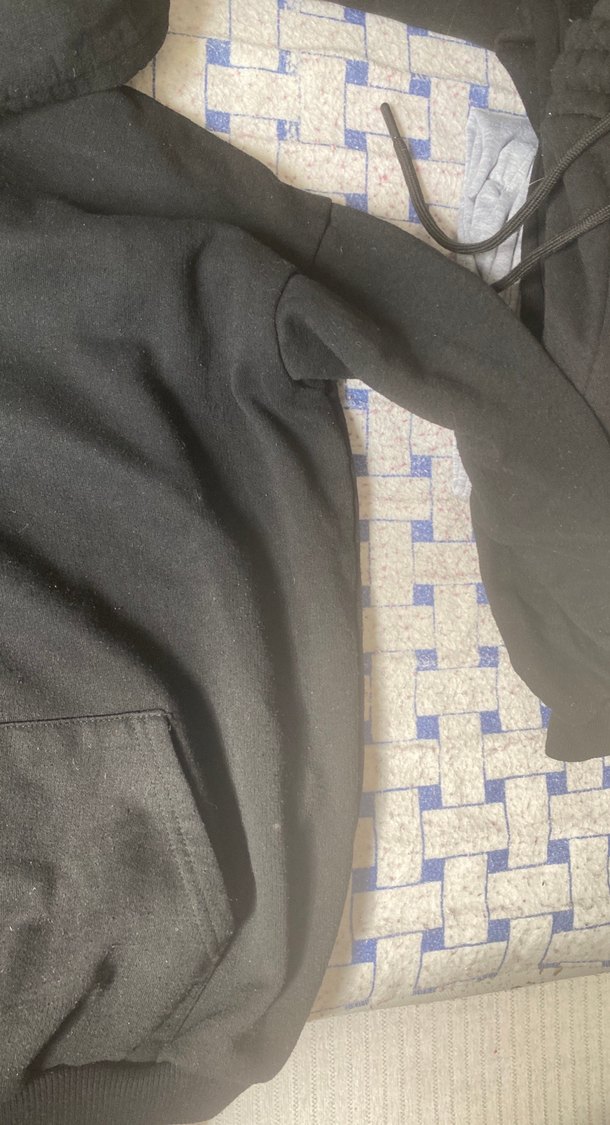 Kadın Siyah Baskılı Kapüşonlu Sweatshirt - Görsel 4