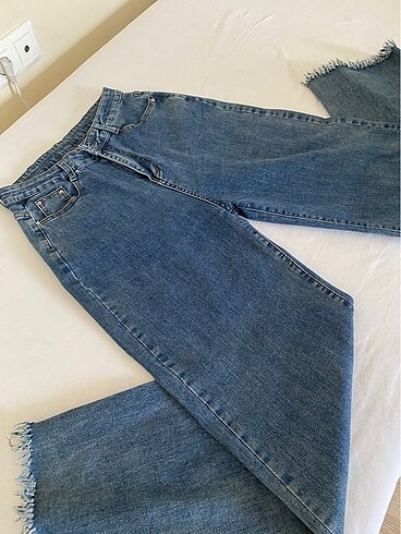 m Beden düz kesim kot pantalon