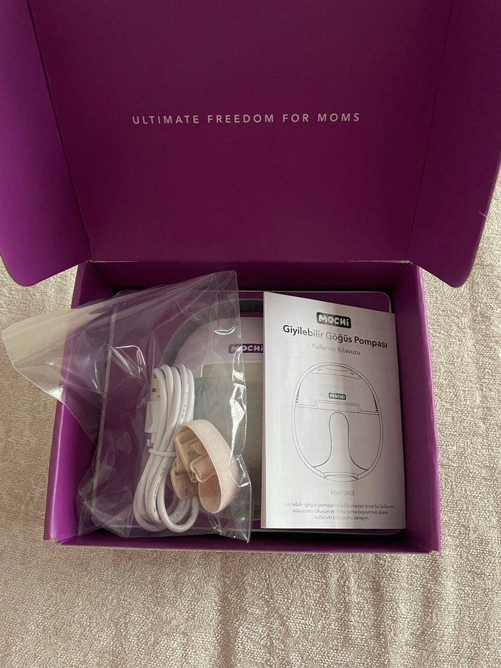 Mor Taşınabilir Göğüs Pompası MOCHI - Görsel 2