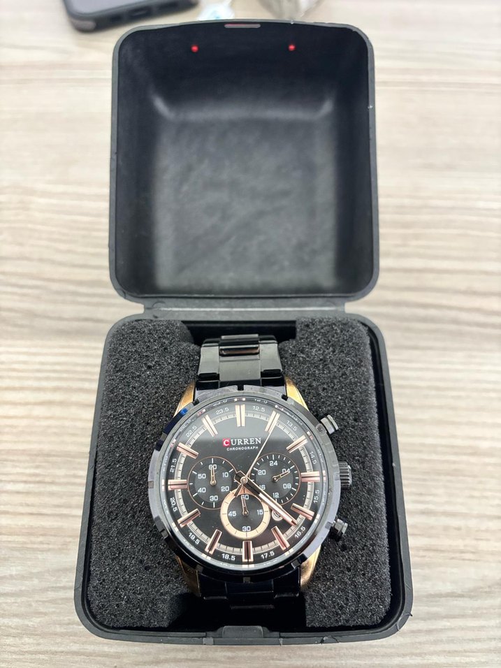 Siyah Erkek CURREN Biker Kol Saati - Görsel 2