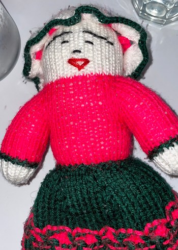 Barbie Renkli Örgü Bebek Pembe Kıyafetli