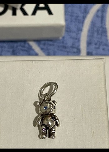 Boncuklu Ayıcık Figürlü Kadın Charm