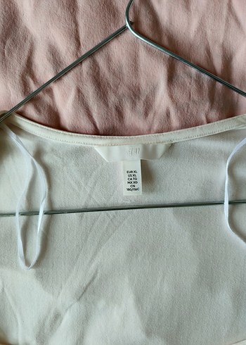 Beyaz Uzun Kollu Kadın pamuklu Bluz - Görsel 2