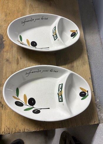 2 Adet Zeytinlik Seramik Tabaklar - Görsel 2