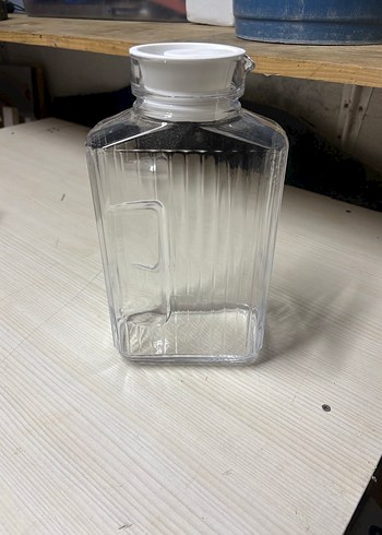 Büyük Cam Şişe sağlam temiz - Görsel 2