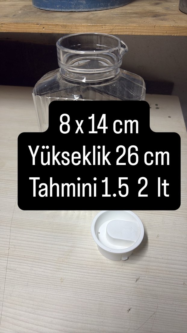 Büyük Cam Şişe sağlam temiz - Görsel 3