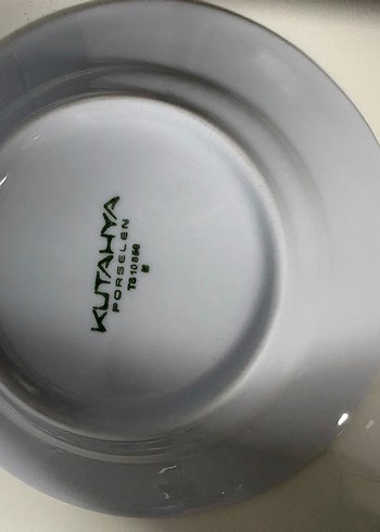 Kütahya porselen 2'li Fincan ve Tabak Seti - Görsel 3